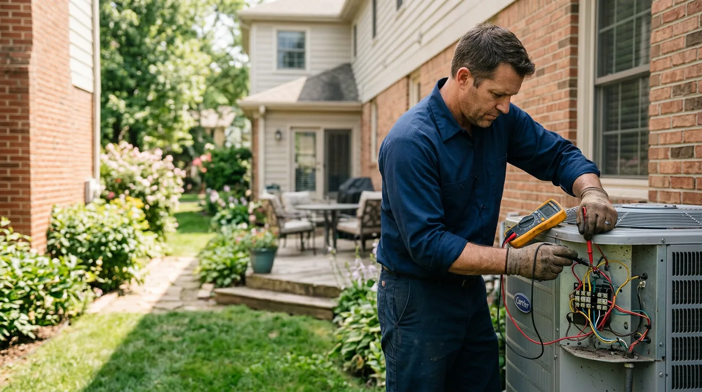 HVAC technician working near Pembroke, NH
